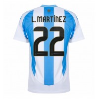 Maglie da calcio Argentina Lautaro Martinez #22 Prima Maglia Copa America 2024 Manica Corta